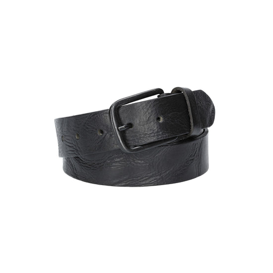 Herren-|Anzugsgürtel 35mm in Schwarz mit schwarzer Schließe aus Leder - leder-accessoires.com