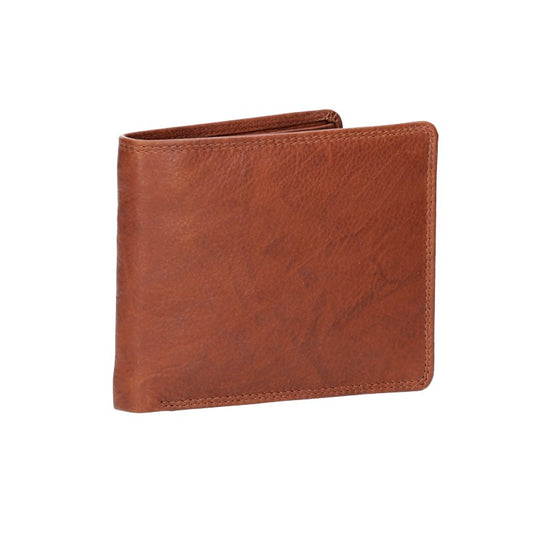 Geldbörse Querformat mit Reißverschluss in Blau|Navy aus Leder - leder-accessoires.com