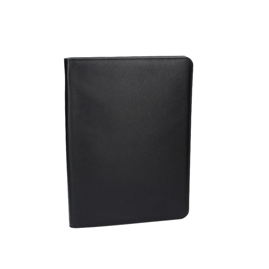 Schreibmappe Spezia 24,5x2,5x32,5cm in Schwarz mit Reißverschluss - leder-accessoires.com