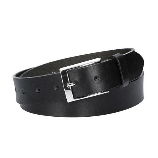 Hochwertiger Ledergürtel Schwarz 3,5 cm – Unisex & nachhaltig - leder-accessoires.com