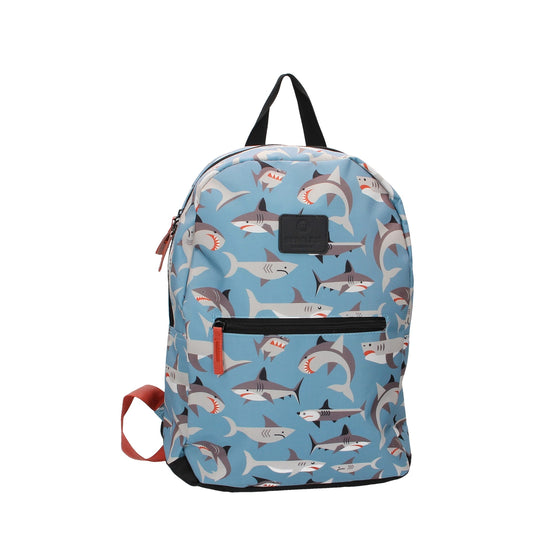 Kinderrucksack " Haie " in Blau - leder-accessoires.com