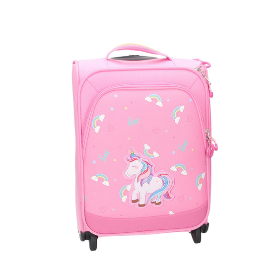 Reisetrolley Travelite "Minimover" Einhorn 2-Rad in Rosa - leder-accessoires.com