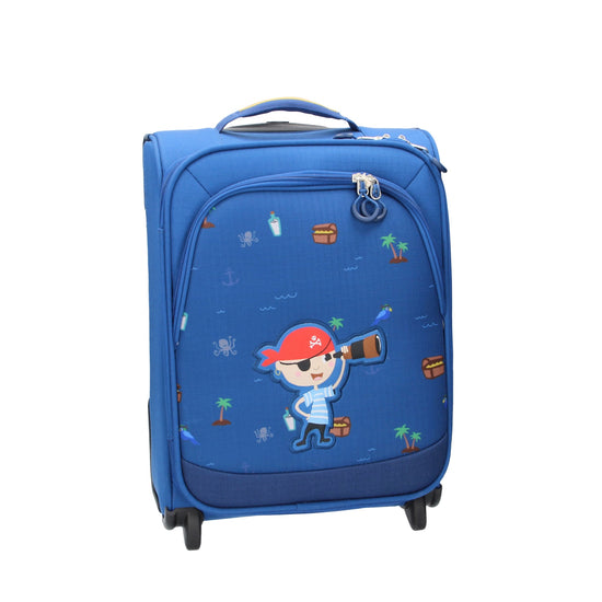 Reisetrolley Travelite "Minimover" Pirat 2-Rad in Blau - leder-accessoires.com