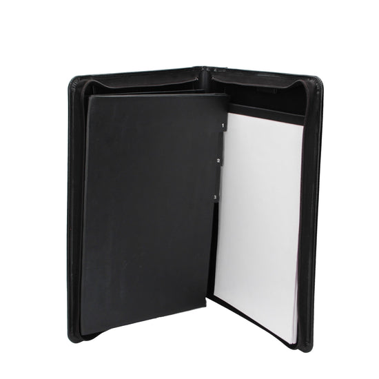 Konferenz-|Dokumentenmappe Spezia 27,5x3x36cm in Schwarz - leder-accessoires.com