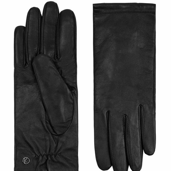 Handschuhe Damen in Schwarz aus Lammleder - leder-accessoires.com