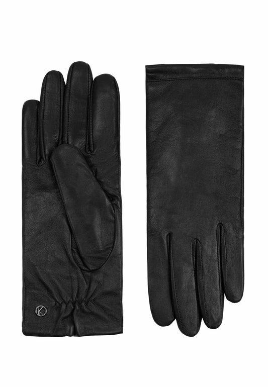 Handschuhe Damen in Schwarz aus Lammleder - leder-accessoires.com