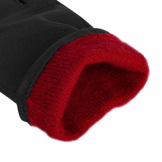 Handschuhe Damen in Schwarz aus Lammleder - leder-accessoires.com