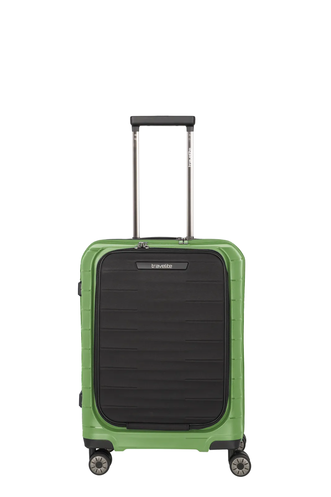 Mooby Trolley S in Grün mit 4-Rad und Erweiterung - leder-accessoires.com