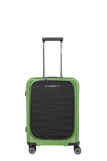 Mooby Trolley S in Grün mit 4-Rad und Erweiterung - leder-accessoires.com