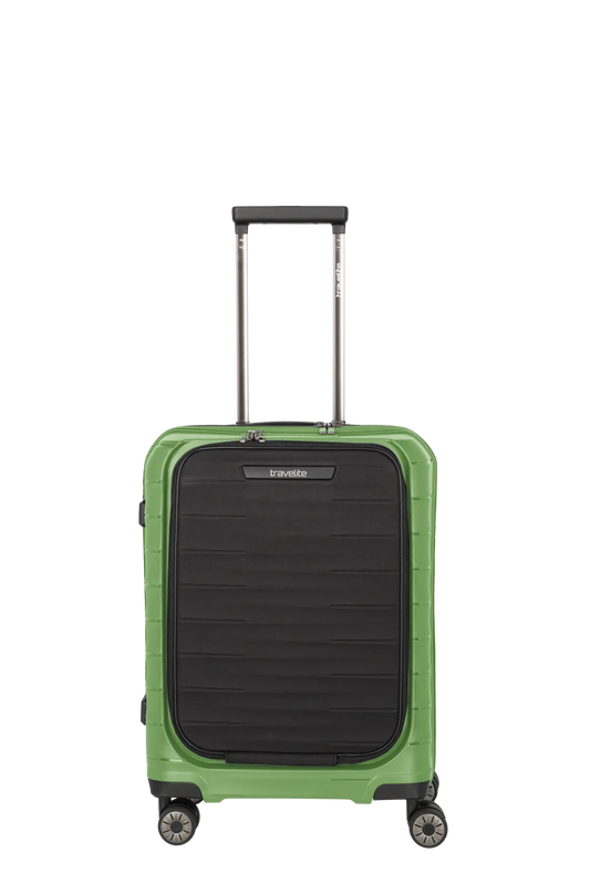 Mooby Trolley S in Grün mit 4-Rad und Erweiterung - leder-accessoires.com