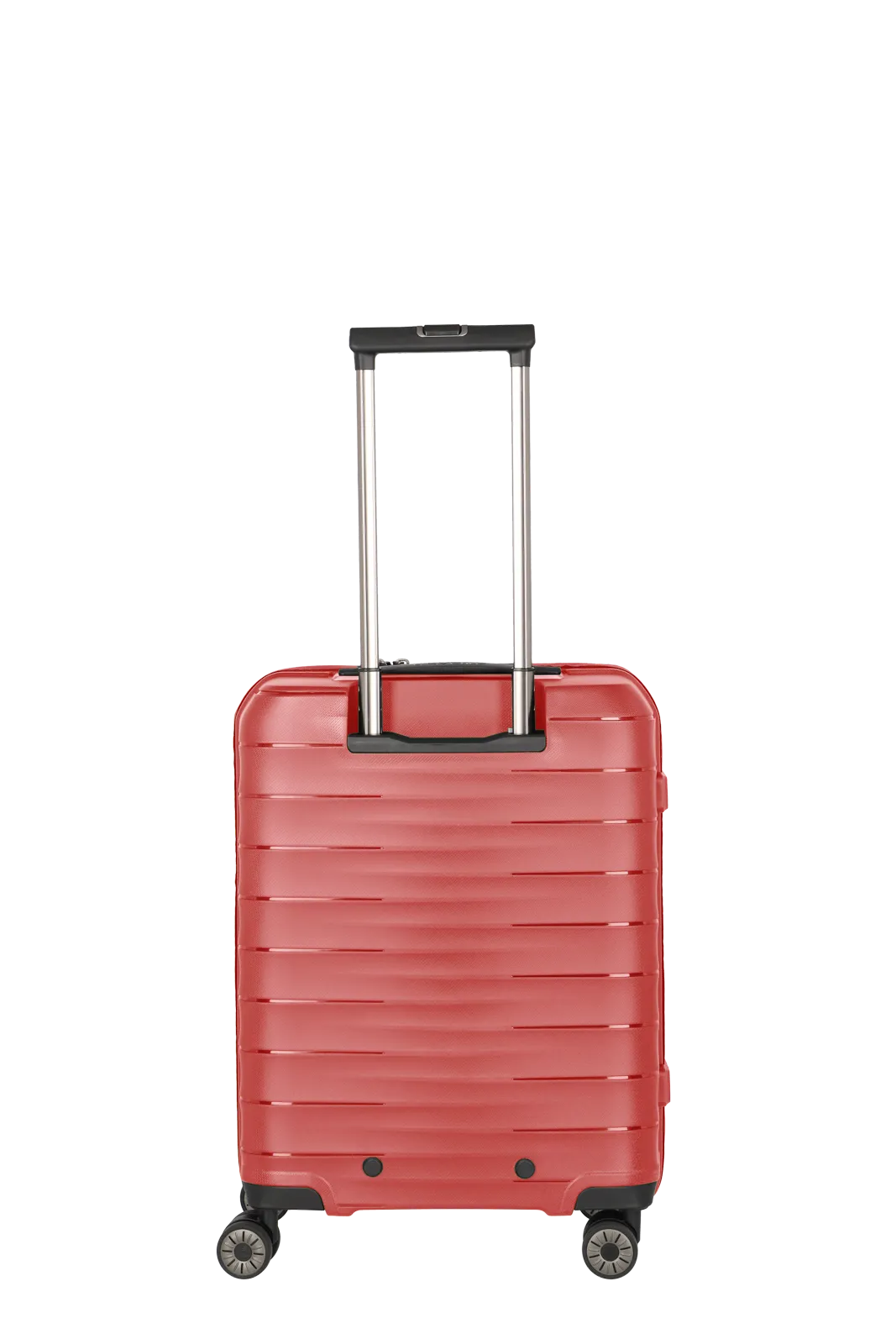 Mooby Trolley S in Rot mit 4-Rad und Erweiterung - leder-accessoires.com