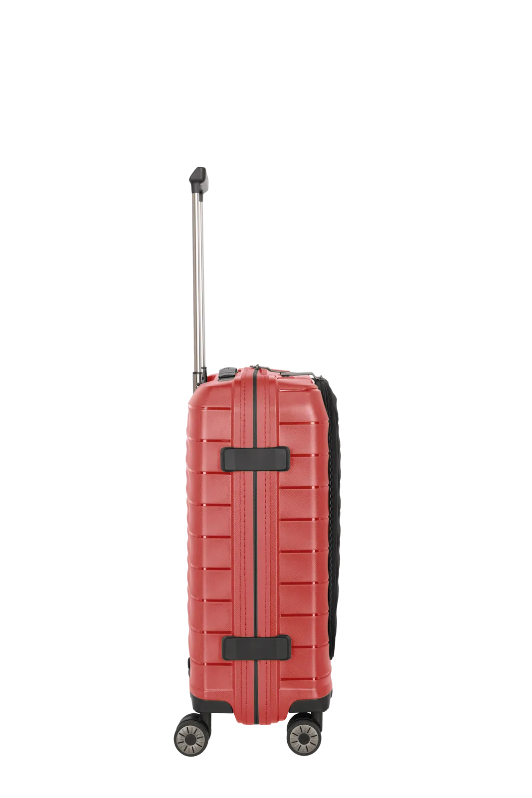 Mooby Trolley S in Rot mit 4-Rad und Erweiterung - leder-accessoires.com