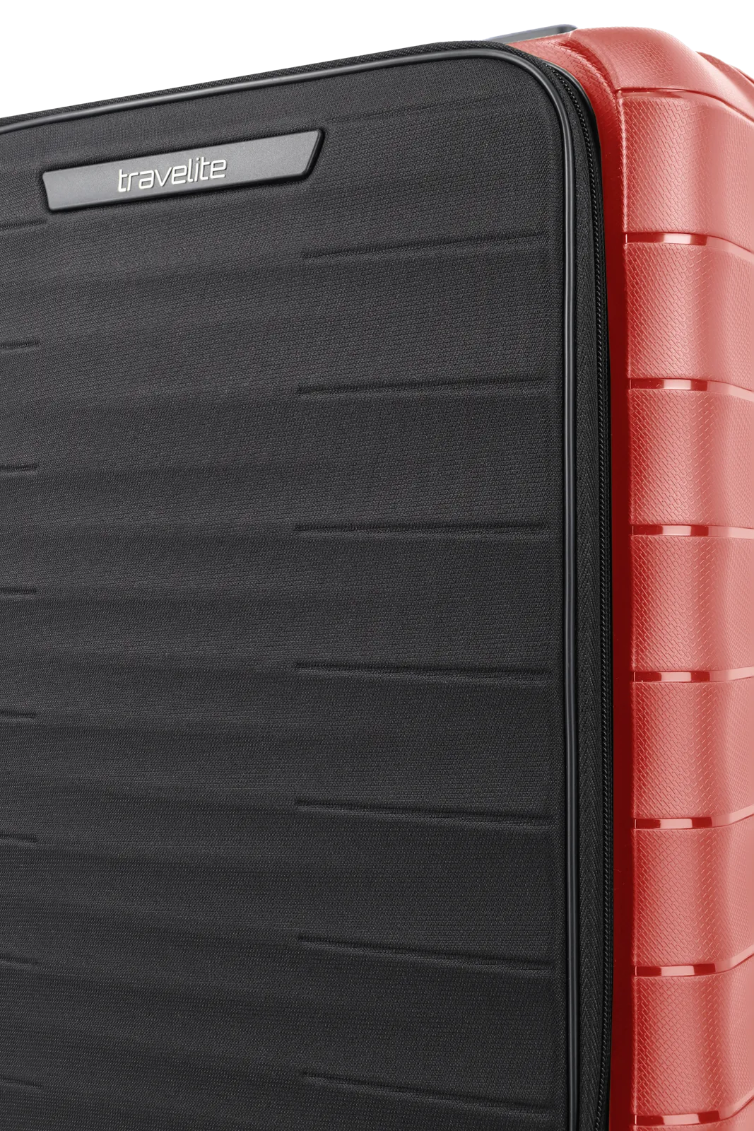 Mooby Trolley S in Rot mit 4-Rad und Erweiterung - leder-accessoires.com