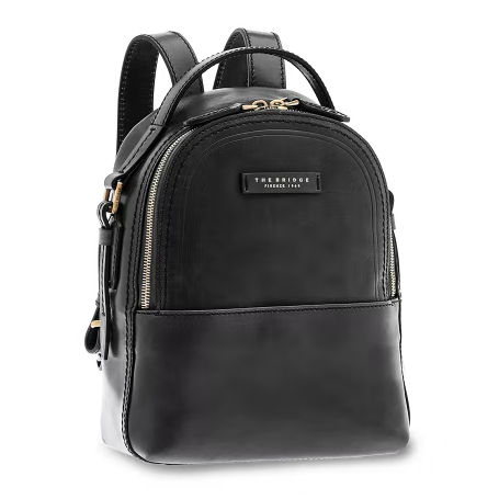 Rucksack in Schwarz aus Leder - leder-accessoires.com