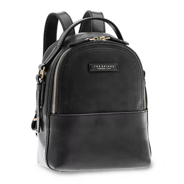 Rucksack in Schwarz aus Leder