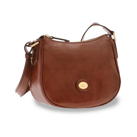 Umhängetasche|Crossover The Bridge in Braun aus Leder - leder-accessoires.com