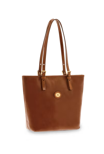 Shopper in Braun aus Leder