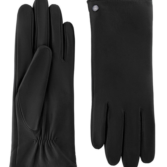 Lederhandschuhe | Haarschafleder Damen in Schwarz mit Halbsteppnaht von Röckl - leder-accessoires.com