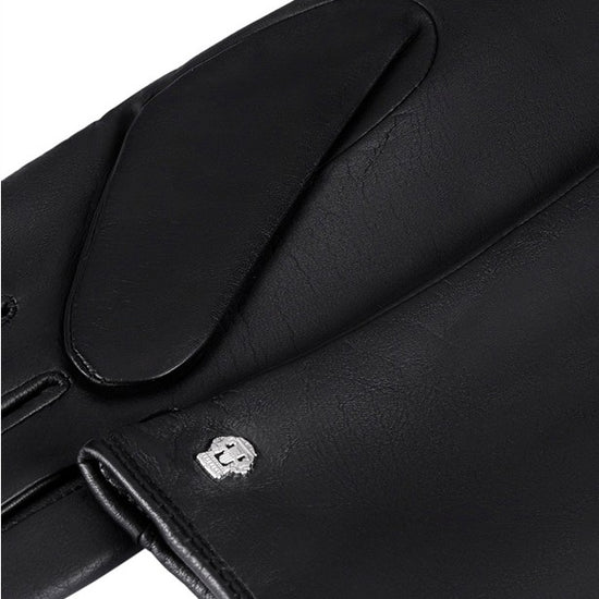 Lederhandschuhe | Haarschafleder Damen in Schwarz klassisch von Röckl - leder-accessoires.com