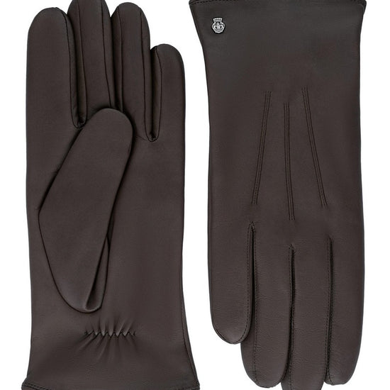 Lederhandschuhe | Haarschafleder Herren in Coffee|Braun mit dezenter Raffung von Röckl (Kopie) - leder-accessoires.com