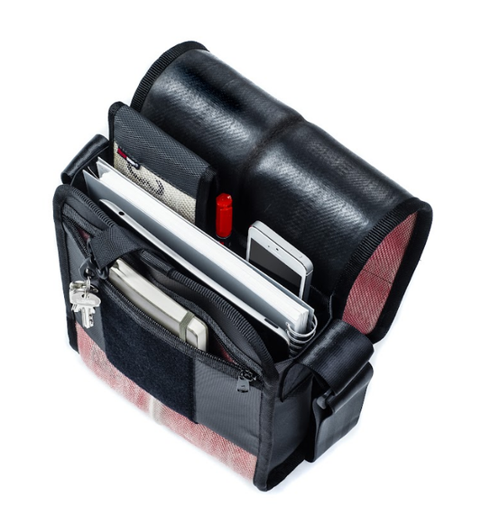 Umhängetasche Jack in Rot - leder-accessoires.com