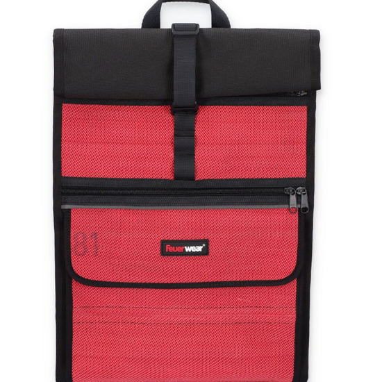 Rolltop-Rucksack Eddie in Rot - leder-accessoires.com