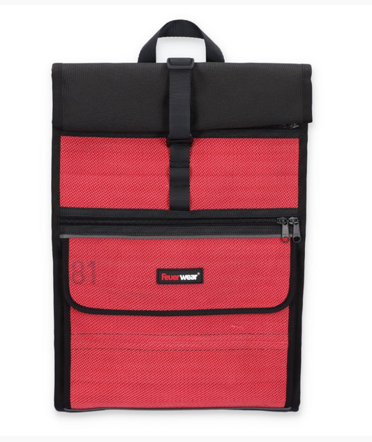 Rolltop-Rucksack Eddie in Rot