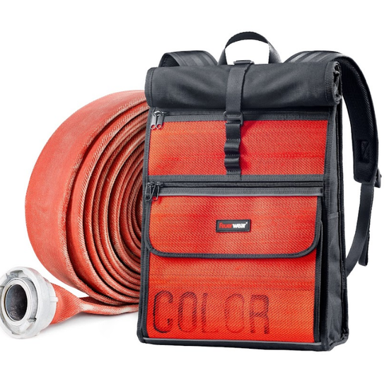 Rolltop-Rucksack Eddie in Rot - leder-accessoires.com