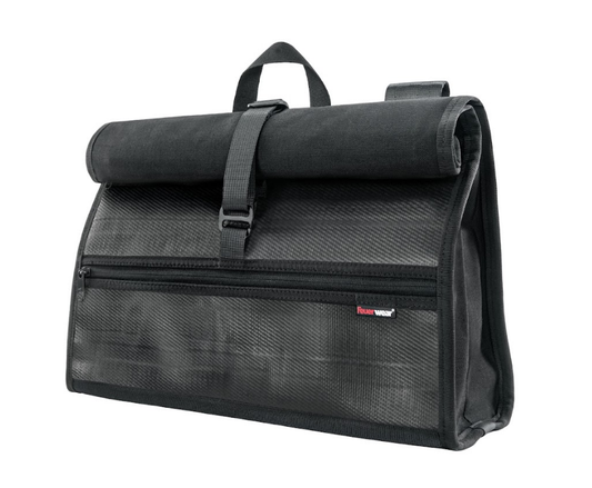 Rolltop-Rucksack Eden in Schwarz