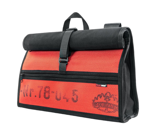 Rolltop-Rucksack Eden in Rot - leder-accessoires.com