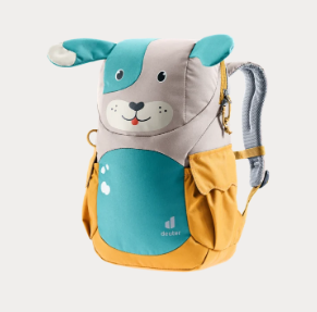 Kinderrucksack "Kikki" in Grau|Hund - leder-accessoires.com