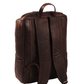 Rucksack aus Leder in Braun
