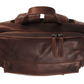 Rucksack aus Leder in Braun