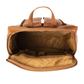 Rucksack aus Leder in Cognac