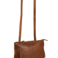 Rucksack|Crossover aus Leder in Cognac