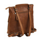 Rucksack|Crossover aus Leder in Cognac