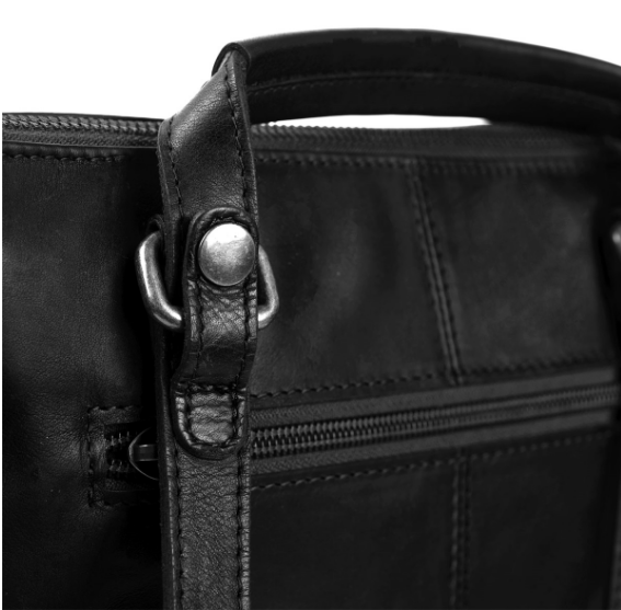Rucksack|Crossover aus Leder in Schwarz - leder-accessoires.com
