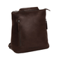 Rucksack|Crossover aus Leder in Braun