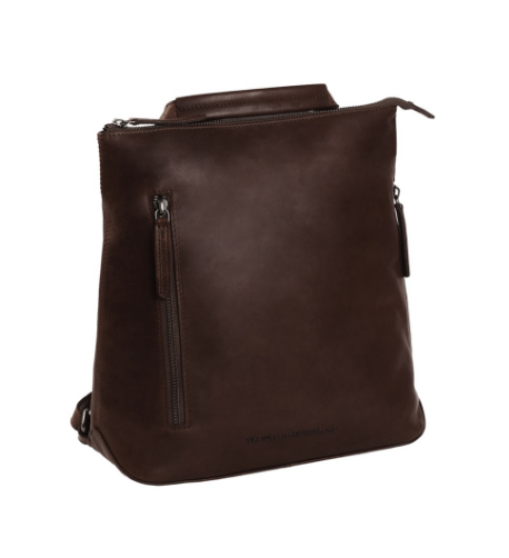 Rucksack|Crossover aus Leder in Braun