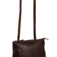 Rucksack|Crossover aus Leder in Braun