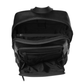 Rucksack mit Vortasche aus Leder in Schwarz