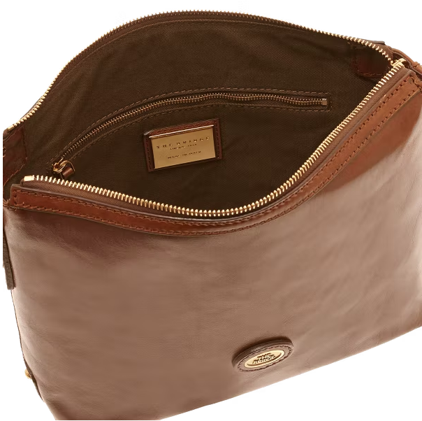 Umhängetasche|Crossover The Bridge in Braun aus Leder - leder-accessoires.com