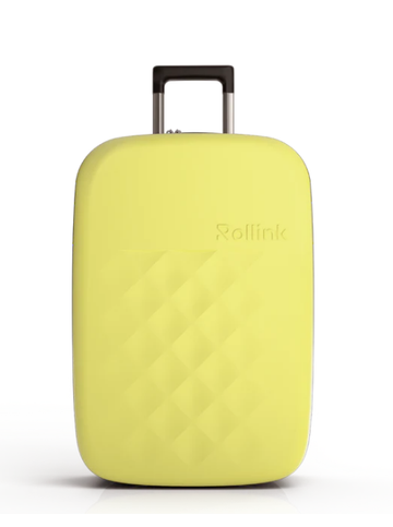 Reisetrolley "Vega" 55cm, faltbar mit 2-Rad in Gelb