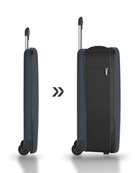 Reisetrolley "Vega" 55cm, faltbar mit 2-Rad in Mint - leder-accessoires.com