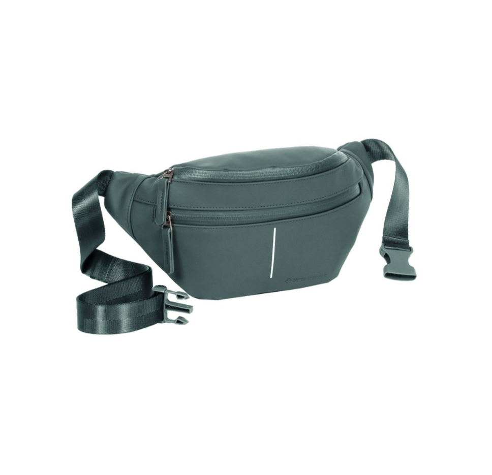 Gürteltasche|Bodybag in Grün Metallic
