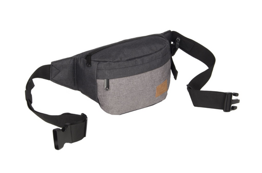 Gürteltasche|Bodybag in Schwarz|Grau aus Canvas
