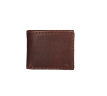 Geldbörse Querformat in Braun aus Leder - leder-accessoires.com