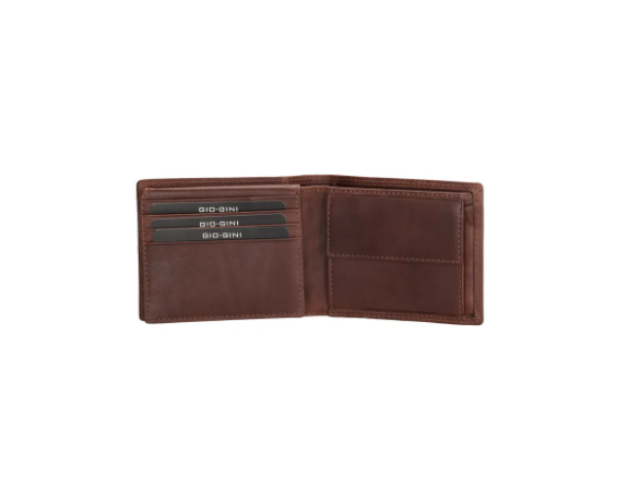 Geldbörse Querformat in Braun aus Leder - leder-accessoires.com