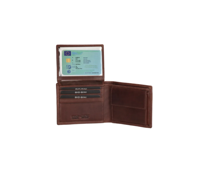 Geldbörse Querformat in Braun aus Leder - leder-accessoires.com