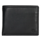 Geldbörse Querformat 11x9cm  in Schwarz aus Leder